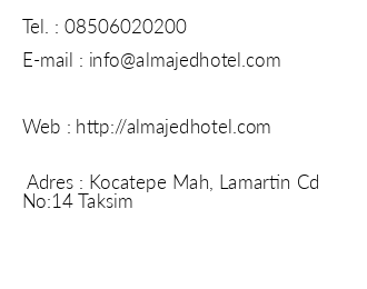 Al Majed Park Hotel iletiim bilgileri