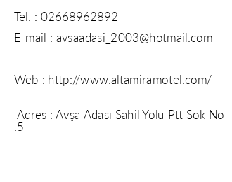 Altamira Motel iletiim bilgileri