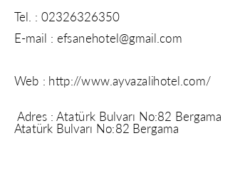 Ayvazali Hotel iletiim bilgileri