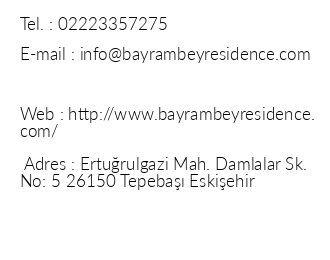 Bayrambey Residence iletiim bilgileri