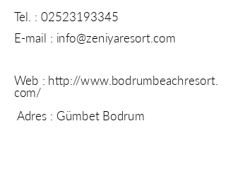 Bodrum Beach Resort iletiim bilgileri