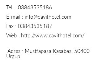Cavit Hotel iletiim bilgileri