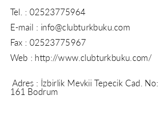 Club Trkbk iletiim bilgileri