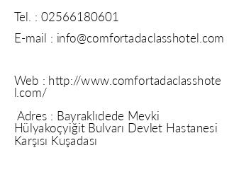 Comfort Ada Class Hotel iletiim bilgileri