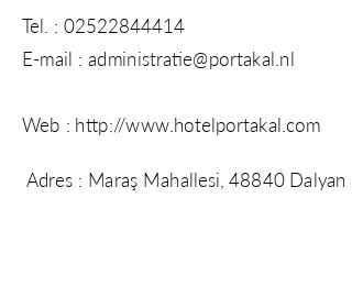 Portakal Hotel iletiim bilgileri