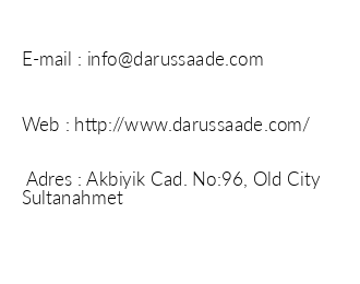 Darssaade Hotel iletiim bilgileri