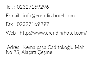 Erendira Hotel iletiim bilgileri