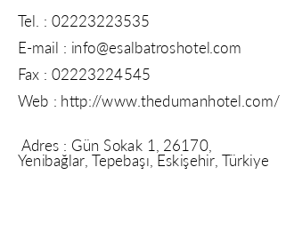 The Duman Hotel iletiim bilgileri