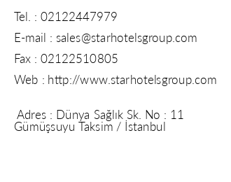 Express Star Hotel iletiim bilgileri