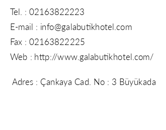 Gala Hotel iletiim bilgileri