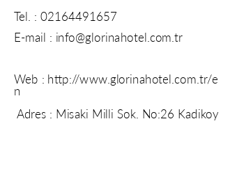 Glorina Hotel iletiim bilgileri