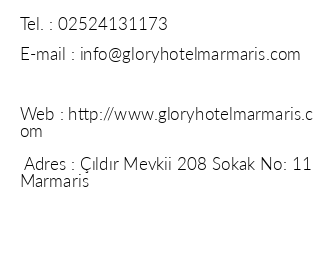 Glory Hotel iletiim bilgileri