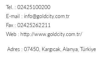 Goldcity iletiim bilgileri