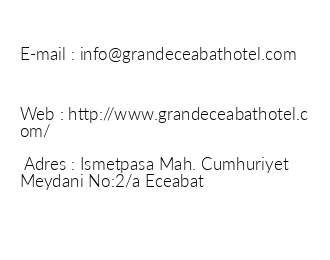 Grand Eceabat Hotel iletiim bilgileri