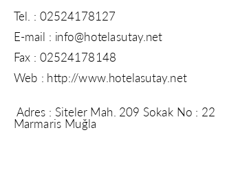 Hotel Asutay iletiim bilgileri