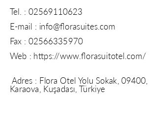 Hotel Flora Suites iletiim bilgileri