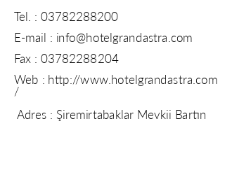 Hotel Grand Astra iletiim bilgileri
