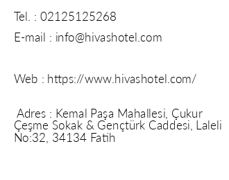 Hotel Hiva iletiim bilgileri