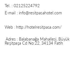 Hotel Reit Paa iletiim bilgileri