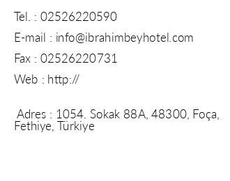 Ibrahimbey Hotel iletiim bilgileri