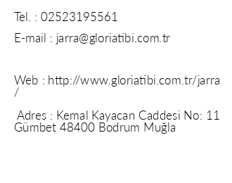 Gloriatibi Jarra Hotel iletiim bilgileri