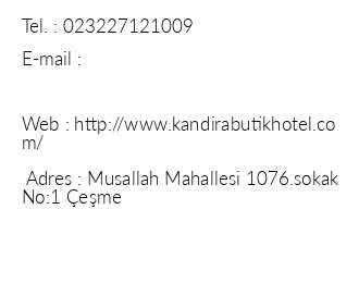 Kandra Butik Hotel iletiim bilgileri