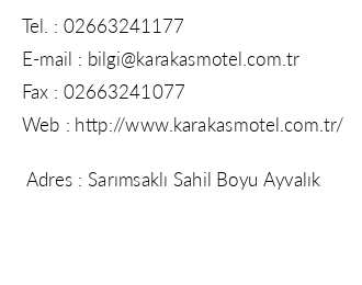 Karaka Motel iletiim bilgileri