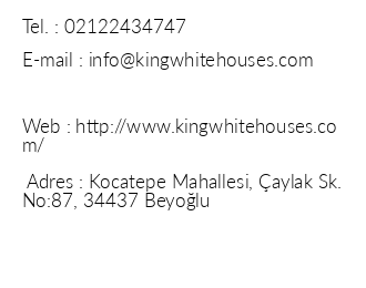 King White Houses iletiim bilgileri