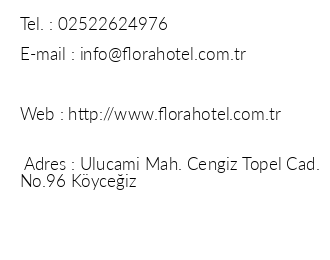 Kyceiz Flora Hotel iletiim bilgileri