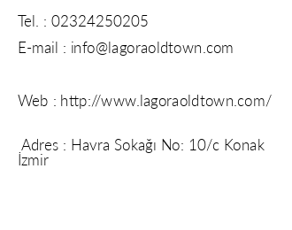 Lagora Old Town Hotel iletiim bilgileri