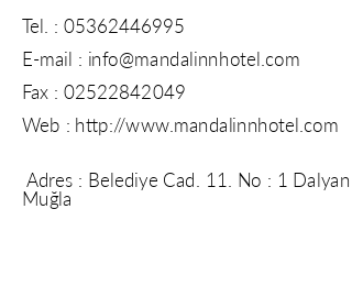 Mandal - nn Hotel iletiim bilgileri