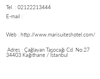 Mari Suite Hotel iletiim bilgileri