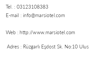 Mar&si Hotel iletiim bilgileri