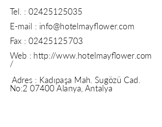 May Flower Apart Hotel iletiim bilgileri
