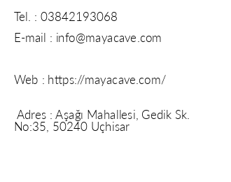 Maya Cave Hotel iletiim bilgileri