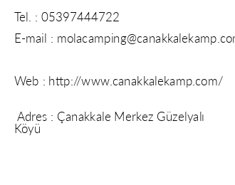 Mola Camping iletiim bilgileri