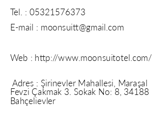 Moon Suit Otel iletiim bilgileri