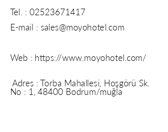 Moyo Luxury Boutique Hotel & Beach iletiim bilgileri