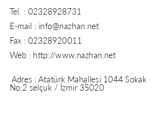 Nazhan Hotel iletiim bilgileri