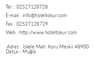 Otel Villa Tokur iletiim bilgileri