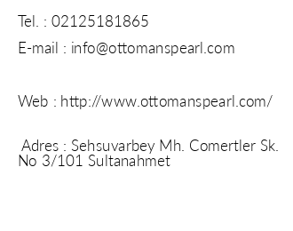 Ottomans Pearl Hotel iletiim bilgileri