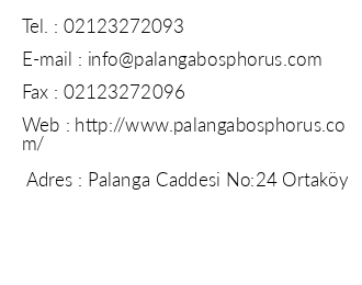 Palanga Bosphorus iletiim bilgileri