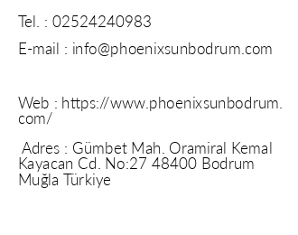 Phoenix Sun Hotel iletiim bilgileri