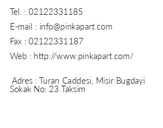 Pink Apart Taksim iletiim bilgileri