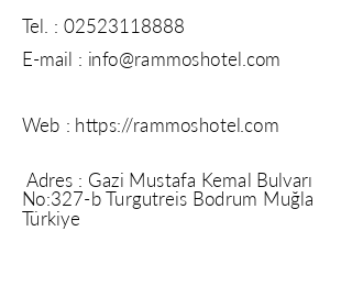 Rammos Hotel iletiim bilgileri