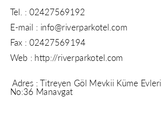 River Park Hotel iletiim bilgileri