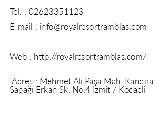 Royal Ramblas Resort & Spa Hotel iletiim bilgileri