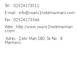 Swans 1 Hotel iletiim bilgileri