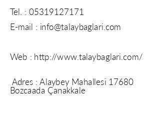 Talay Balar iletiim bilgileri
