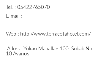 Terracota Hotel iletiim bilgileri